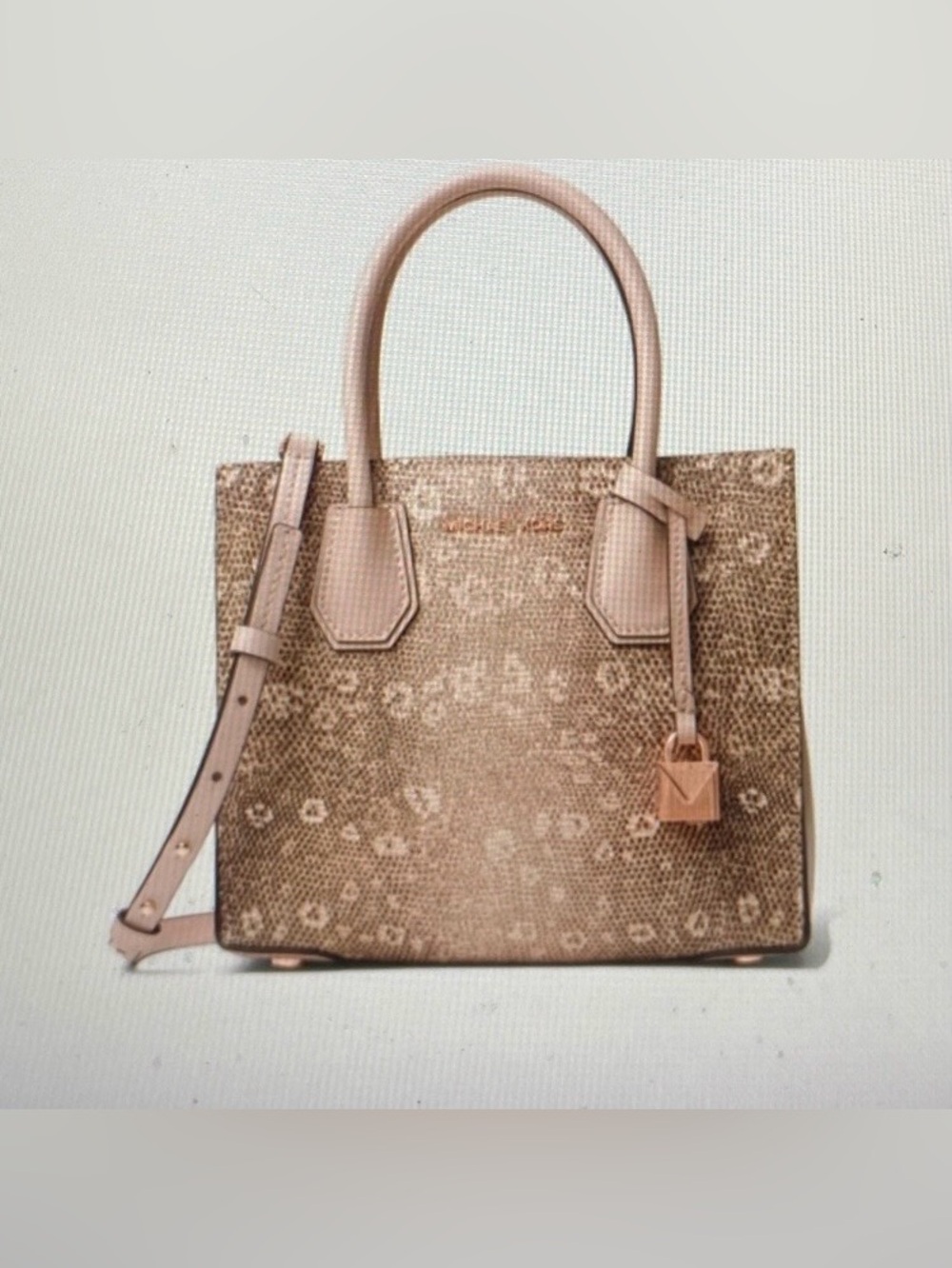 Michael Kors Blush Beige Signature Satchel